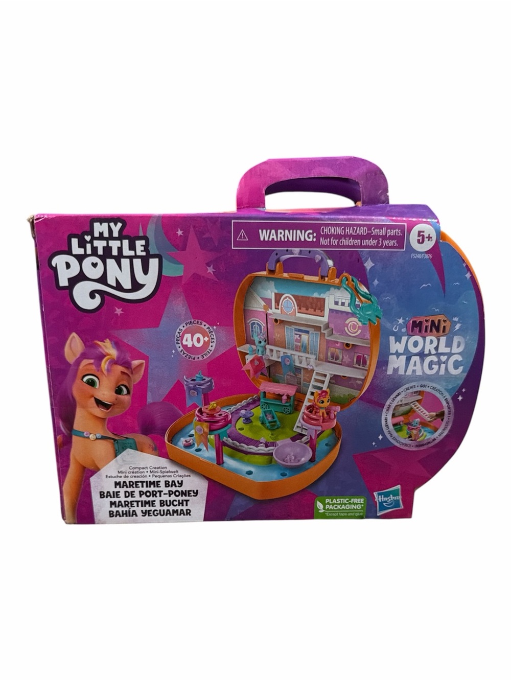 My Little Pony Mini World Magic Maritime Bay Playset Carry Case 40+ Pieces